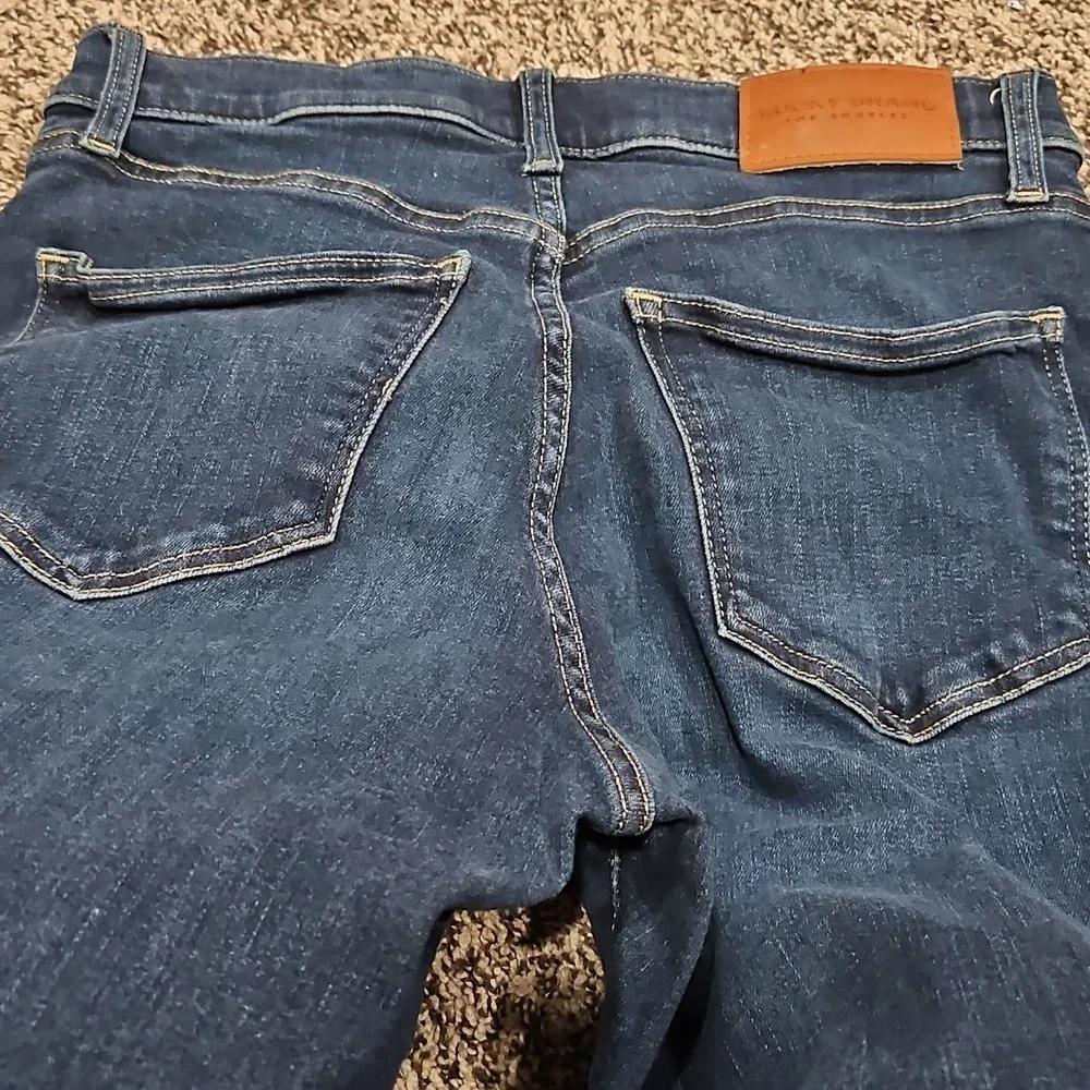 Lucky Brand High Rise Dark Blue Jeans - Picture 8 of 11
